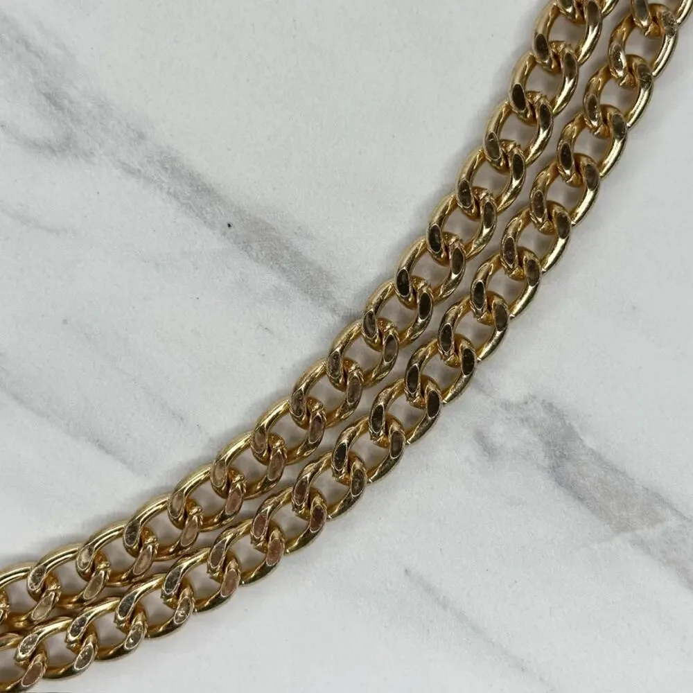 Draped Half Penny Charm Gold Chain Belt Extra Small/Small (XS/S) ✨
